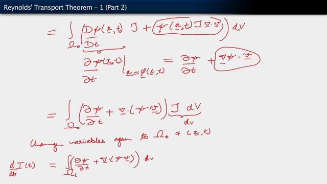 Reynolds Transport Theorem I — Lesson 2, Part 1 смотреть онлайн