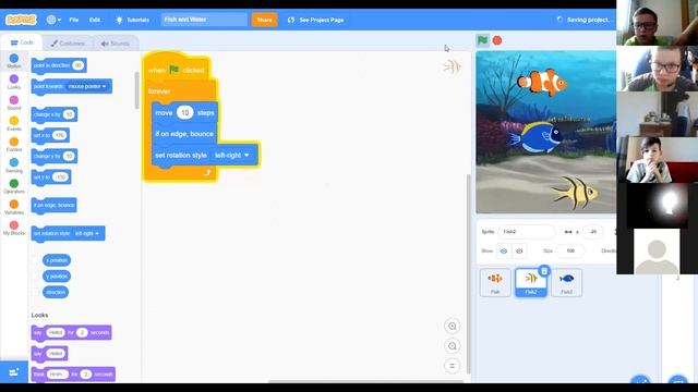 Программирование 10+. Скретч. Урок 2. Аквариум смотреть онлайн