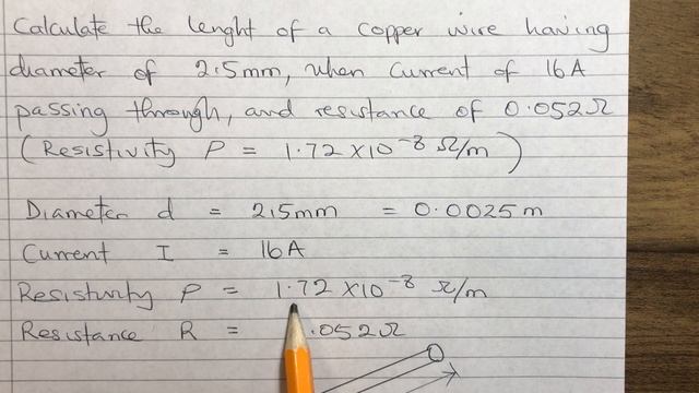 How to calculate the length of a copper wire given the diameter, current passing thru, & resistance смотреть онлайн