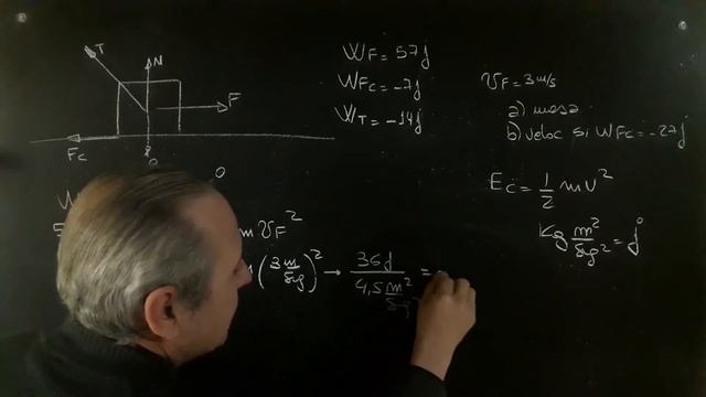 Teorema Trabajo Energía Problema Resuelto