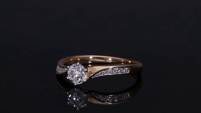 Kullast sõrmus teemantidega 0,44 ct. Kood: 21ap,98ae смотреть онлайн