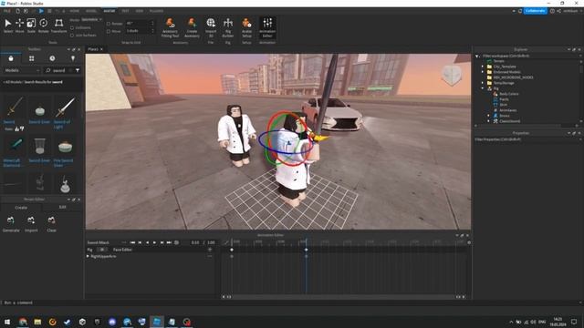 Как работать с Tool в Roblox Studio // Создание анимации меча смотреть онлайн