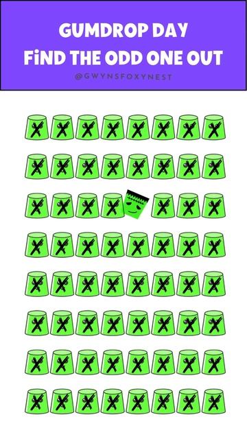 Find The Odd One Out Emoji Game! Happy Gumdrop Day! #findthedifference #findtheoddemojiout