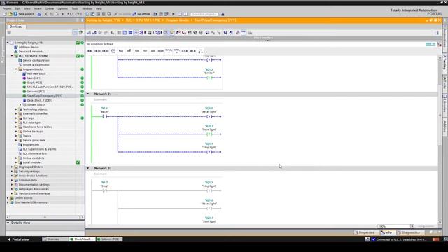 Sorting By Height Basic_ Factroy IO And Simens TIA Portal 16