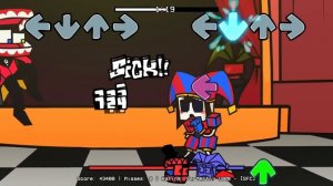 Анимация Friday Night Funkin' - Удивительный цифровой цирк (Мод FNF)