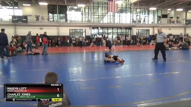 62 Lbs Round 2 - Charles Jones, North Hall Wrestling Club Vs Maisyn Lott, Bison Takedown WC 86ad смотреть онлайн
