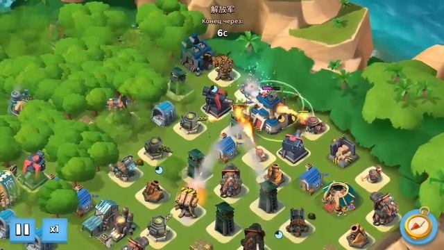 Подборка неудачных атак или как работает роковая пушка в лесу. Boom Beach смотреть онлайн