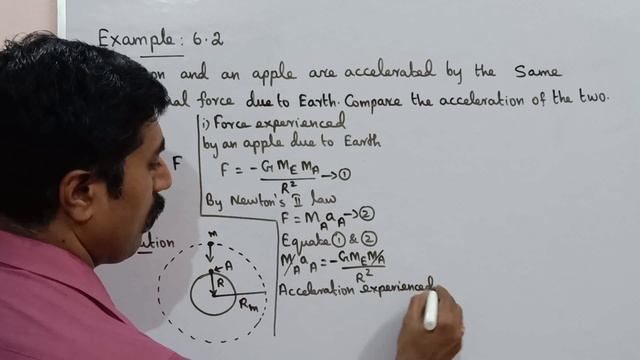Example 6.2|Gravitation|Unit 6|11 Physics|Tamil|sky physics смотреть онлайн