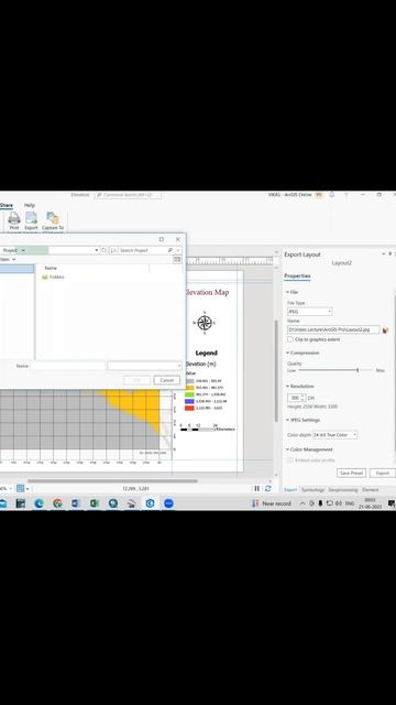 Map Layout In ArcGIS Pro #arcgispro #shortsvideo