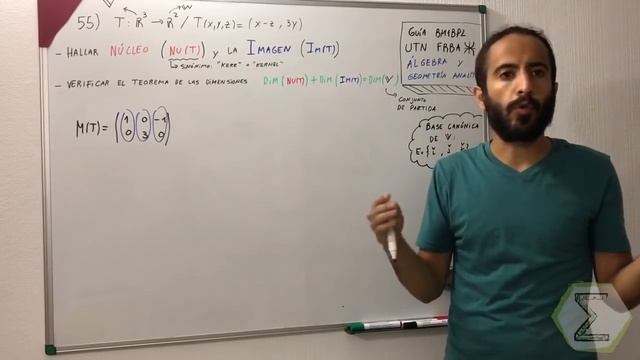 NUCLEO E IMAGEN De Una Transformación Lineal 🏅 (55/113)  | TRANSFORMACIONES LINEALES