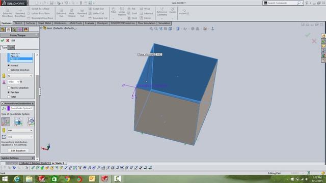 SolidWorks Simulation- Liquid Pressure смотреть онлайн