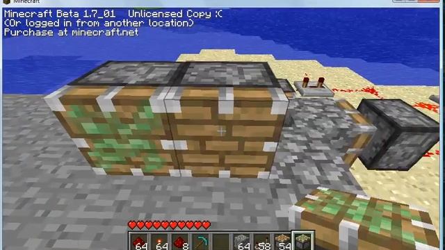 Minecraft-Вечный двигатель с поршнями смотреть онлайн