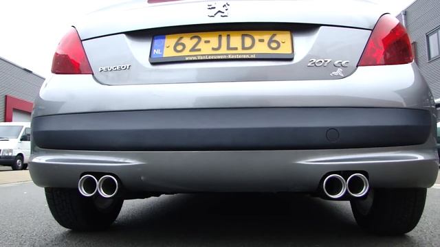 Peugeot 207 CC 1.6 Duplex exhaust system by Maxiperformance смотреть онлайн