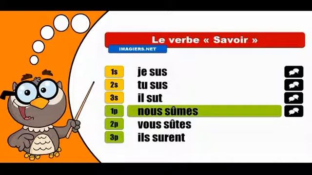 Изучение французского языка сопряжения # Savoir # Indicatif Passé simple смотреть онлайн