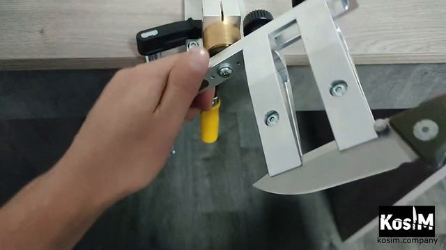 Точилка для ножей KosiM видео обзор. Заточка. Как точить ножи точильным камнем KosiM видео