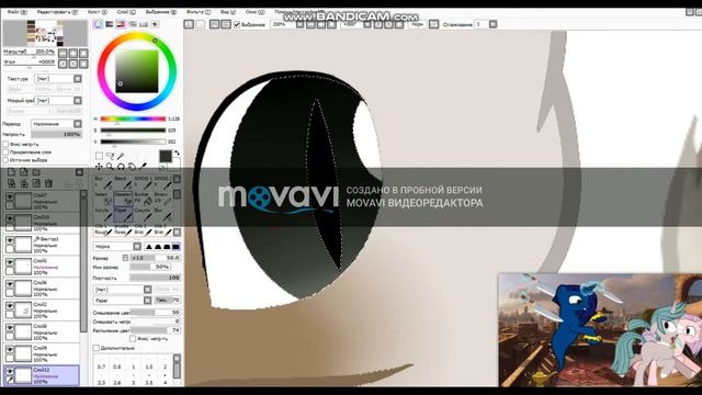 Пони обработка по палитре (Волк и Волчица) смотреть онлайн