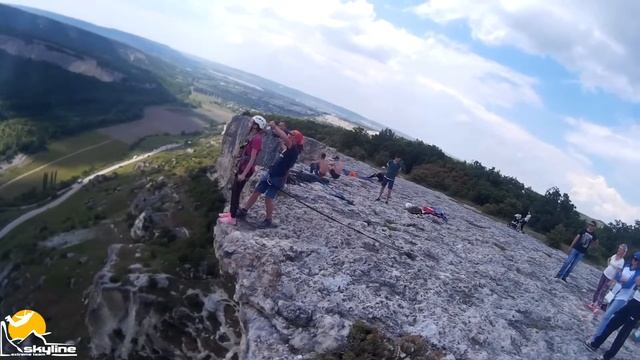 Kachi-kalion Rope Jumping with skyline x-team in Crimea смотреть онлайн