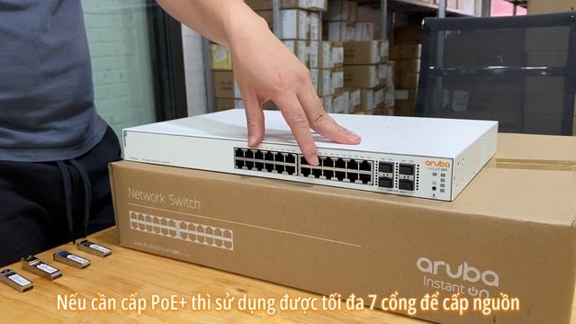 Review Aruba Instant On 1930 24G Class4 PoE 4SFP/SFP+195W Switch (JL683A) смотреть онлайн