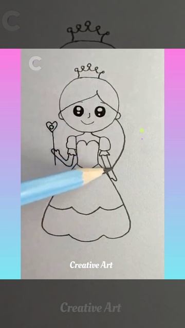 How To Draw Fairy Princess 👸 Step By Step / Easy Way To Learn Drawing смотреть онлайн