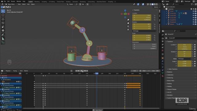5 -Animating an Arm with Parenting and Constraints смотреть онлайн