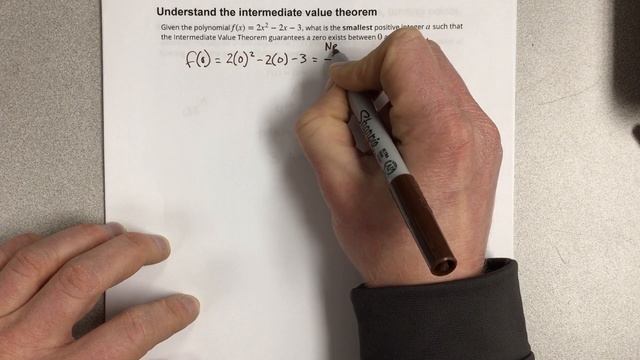 Understand The Intermediate Value Theorem