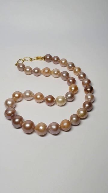Колье, Бусы из натурального барочного жемчуга, роскошный жемчуг барокко. смотреть онлайн