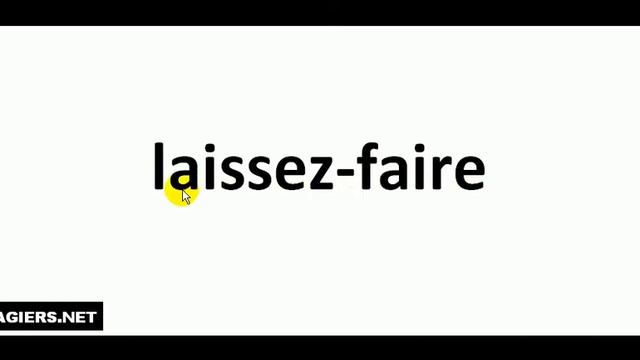 Как произносится  # Laissez Faire