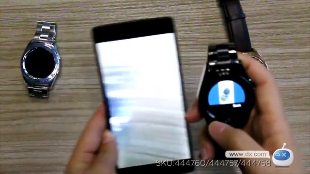 DX:NO.1 G4 MTK6261A 1.2 Inch Round Screen Steel Strap Smart Watch смотреть онлайн