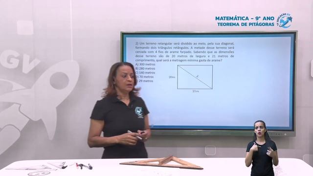 Teorema de Pitágoras - Matemática 9º Ano - 21/09/2021 смотреть онлайн