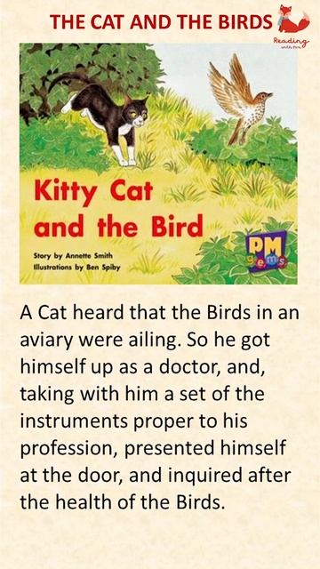 The Cat And The Birds | Learn english listening #shorts смотреть онлайн