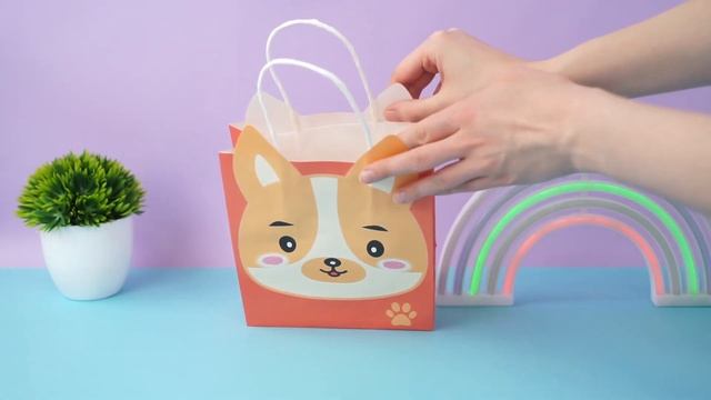 Подарочный пакет "Dog" S 20х18см смотреть онлайн