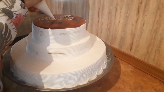 Оформление трехэтажного торта.Ороиши торти секабата смотреть онлайн