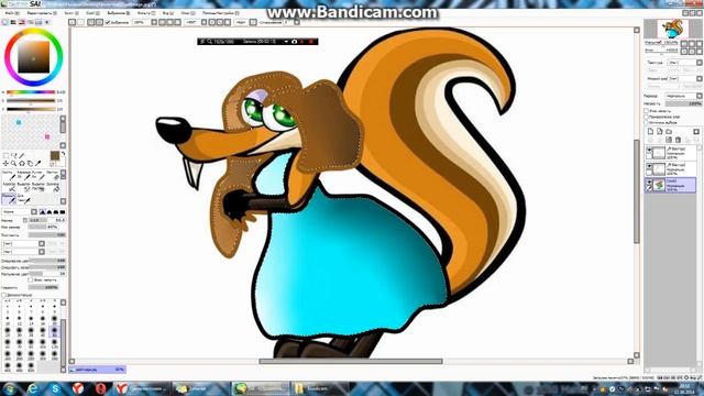 Урок рисования в Paint Toll SAI  2 часть