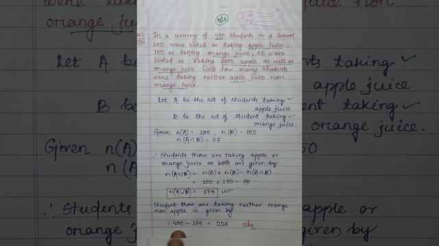 #Chap1 || Class-11 || #SET_THEORY (Practical Problems by Operations) || Mathematics || #Part_6 || смотреть онлайн