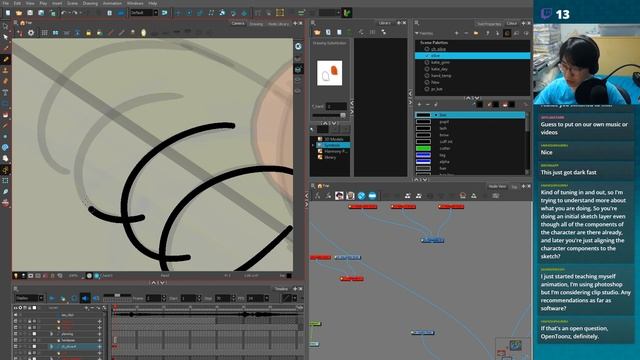 Olive Toon Boom Harmony Rigging - Twitch stream - Part 4 смотреть онлайн