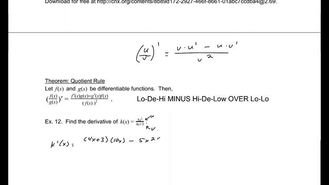 3.3 Differentiation Rules смотреть онлайн