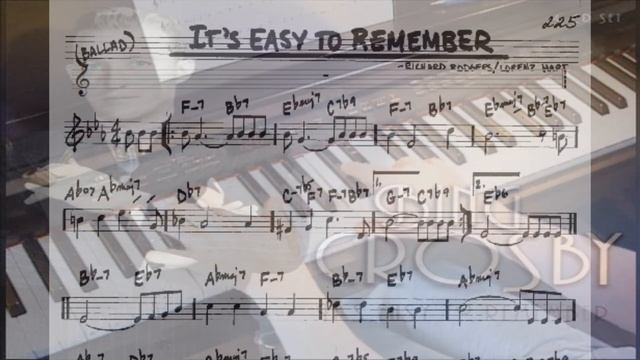 Its Easy To Remember - Piano смотреть онлайн