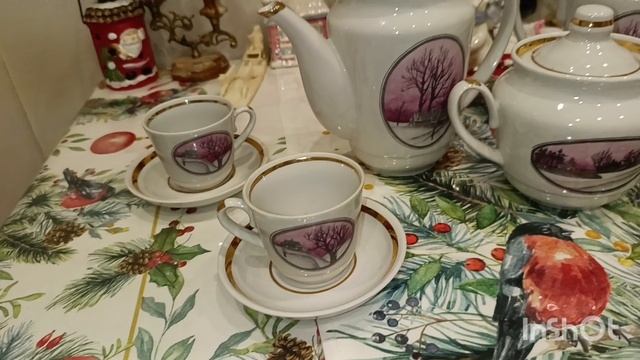 Зимний сервиз СССР Городница