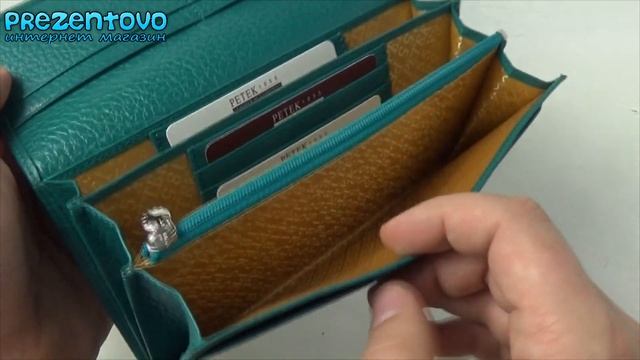 Кожаный женский кошелек Petek 440-46B-32 смотреть онлайн