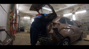 ✅ЛАДА LADA XRAY замена крышки багажника фонаря gopro глючит