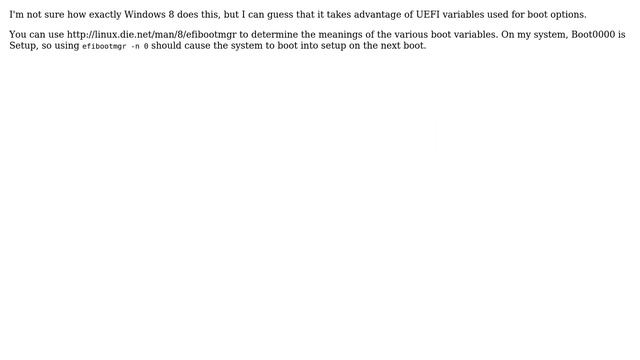 Linux on UEFI - how to reboot to the UEFI setup screen like Windows 8 can? (5 Solutions!!) смотреть онлайн