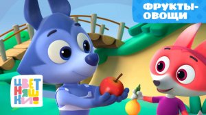 Цветняшки — Фрукты-овощи — 12 серия — 2 сезон — Развивающий мультик для малышей