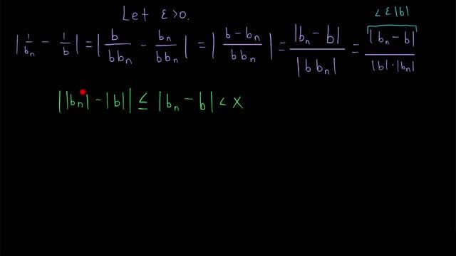 Proof: Limit Law For Quotient Of Convergent Sequences | Real Analysis