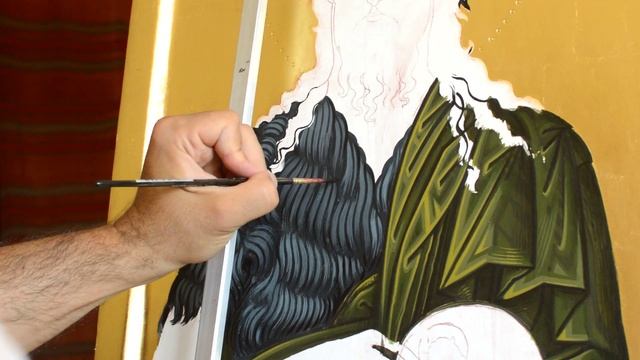 Iconography lesson with egg tempera смотреть онлайн