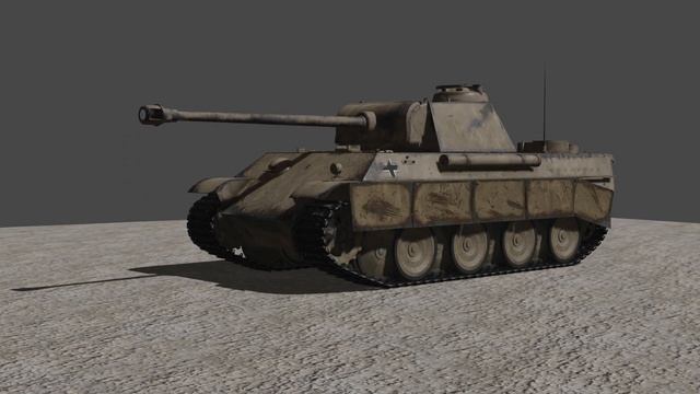 Panzer V Panther Blender Animation Test смотреть онлайн