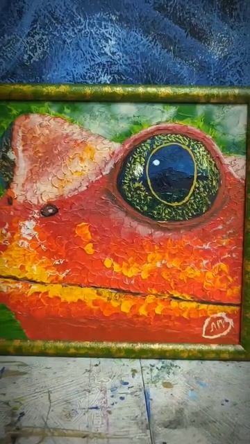 10 секунд живой природы🎨#творчество #художник #картинамаслом #животные