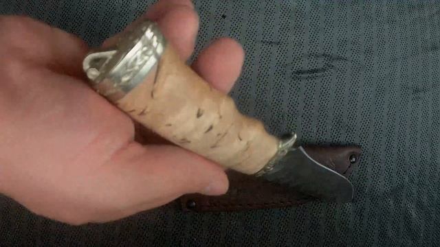 Нож "Соболь" (дамасская сталь, долы) www.korenok.ru смотреть онлайн