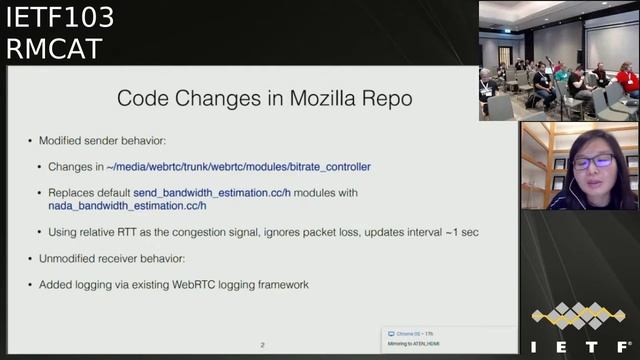 IETF103-RMCAT-20181108-1120 смотреть онлайн