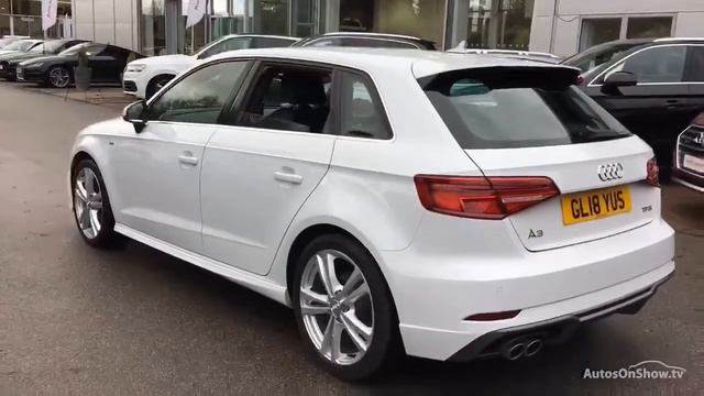 GL18YUS AUDI A3 TFSI S LINE WHITE 2018 смотреть онлайн