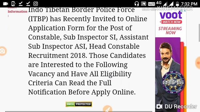 #ITBP CONSTABLE VACANCY ( EDUCATION QUALIFICATIONS 10+ PASS) смотреть онлайн
